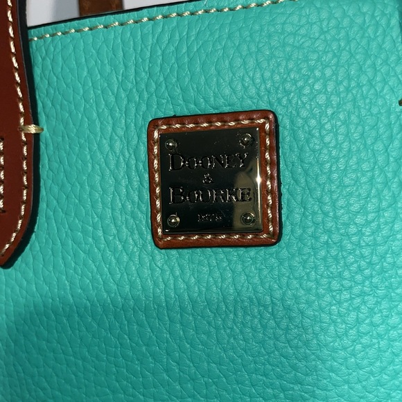 NWT! Dooney & Bourke Mini Waverly Jade Pebble Grain Leather - Picture 4 of 17